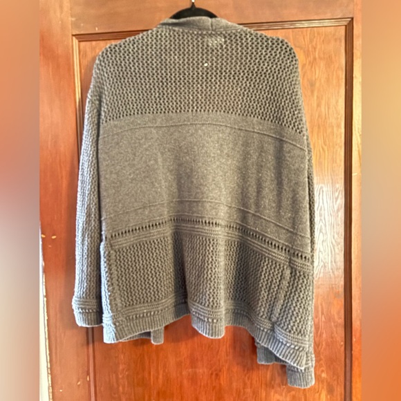 Gray Open-Front Sweater - Picture 3 of 3